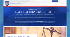 Desktop Screenshot of nationalparalegal.edu